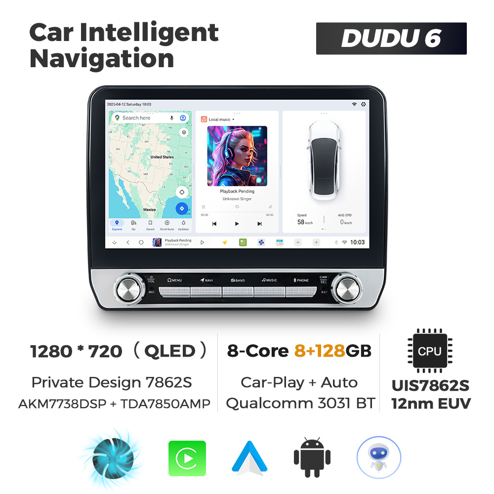 10.1 inch DUDU 6 8+128GB Retro