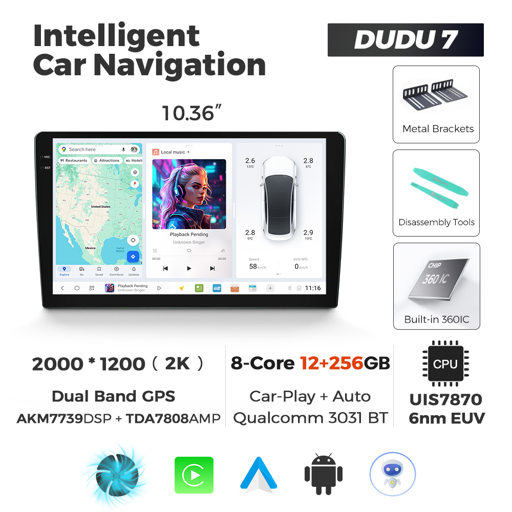 10.36 inch DUDU 7 12+256GB