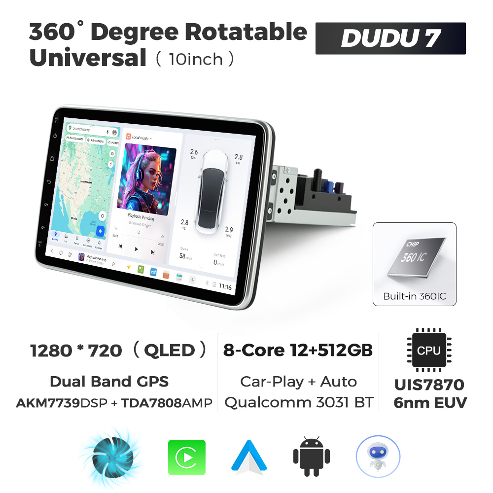 10inch DUDU 7 12+512GB adjustable headset