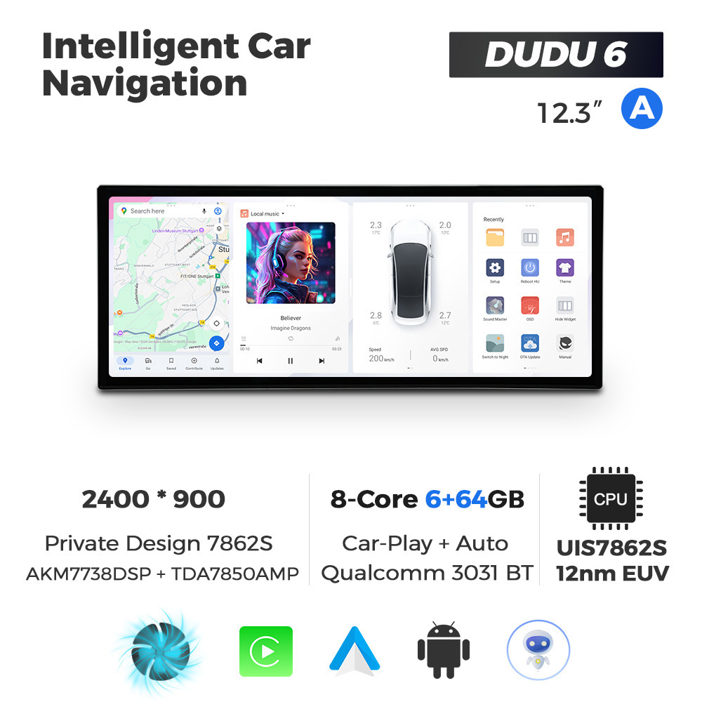 12.3 inch DUDU 6 6+64GB