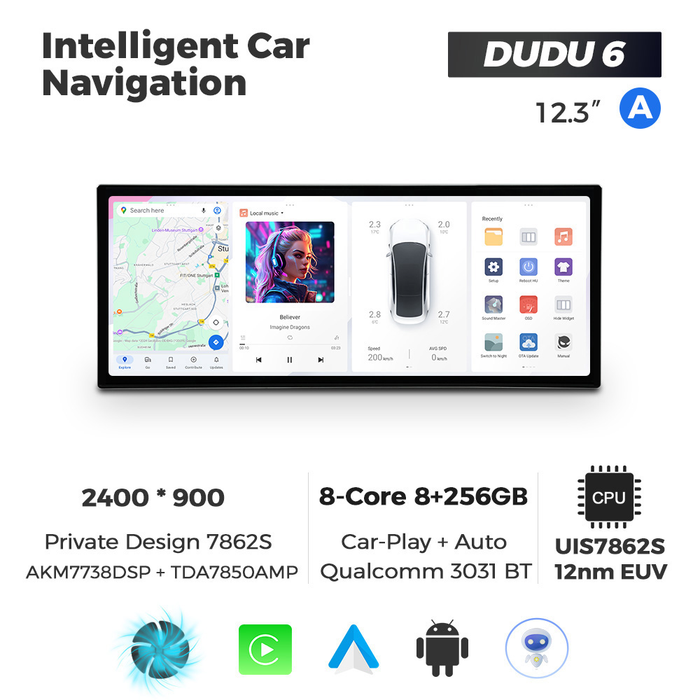 12.3 inch DUDU 6 8+256GB