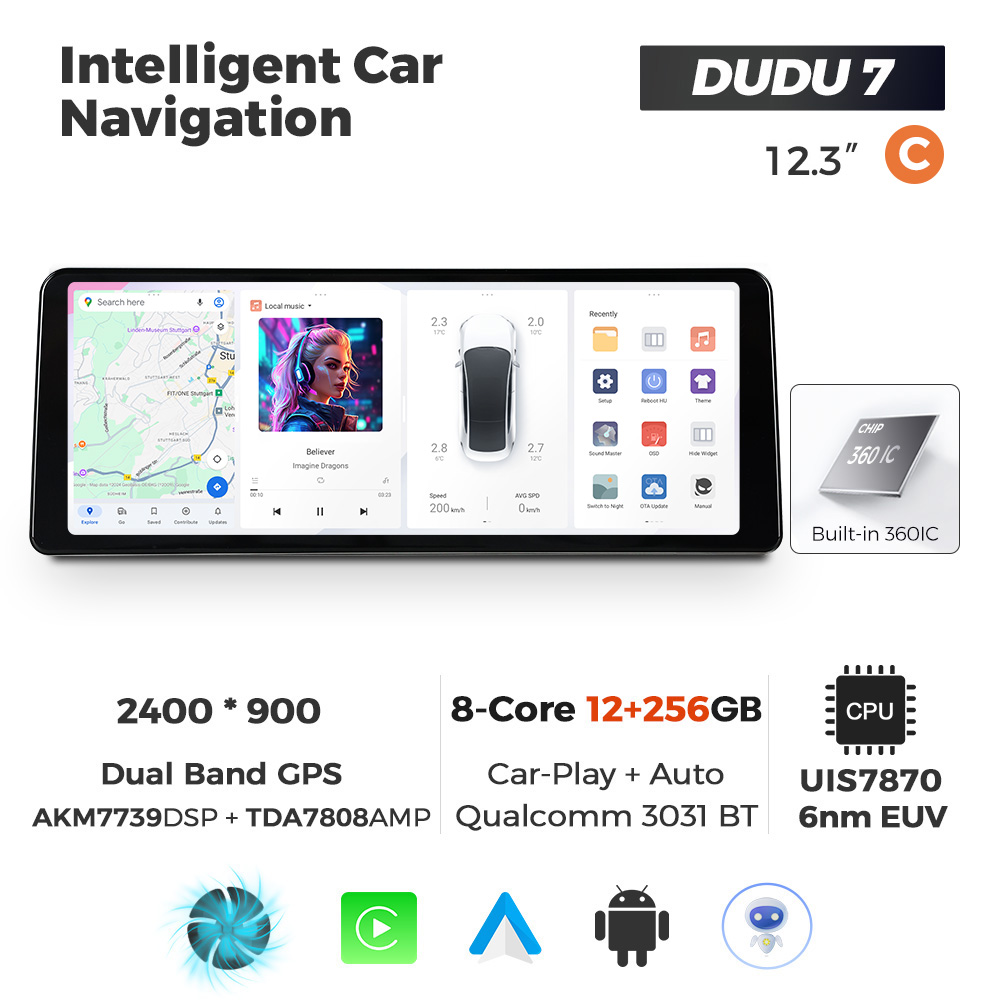 12.3 inch DUDU 7 12+256GB