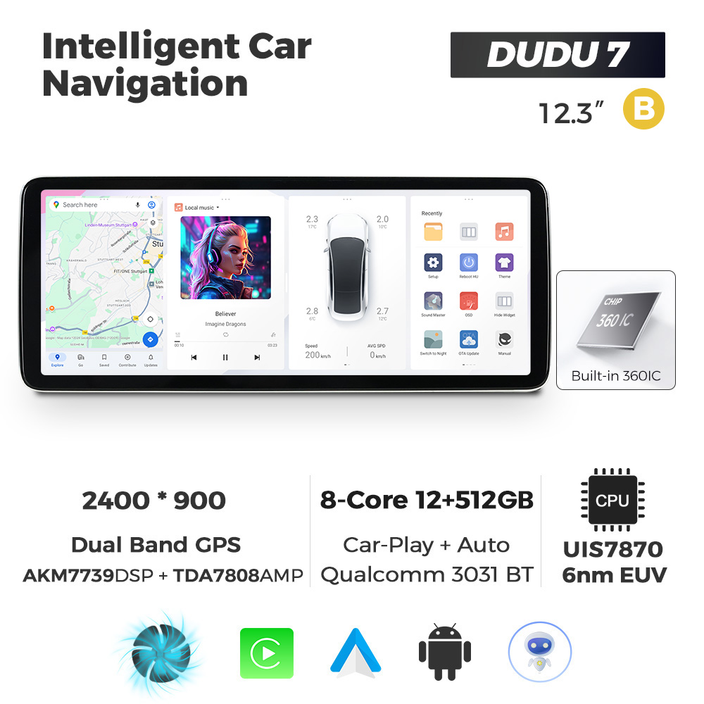 12.3 inch DUDU 7 12+512GB image 3