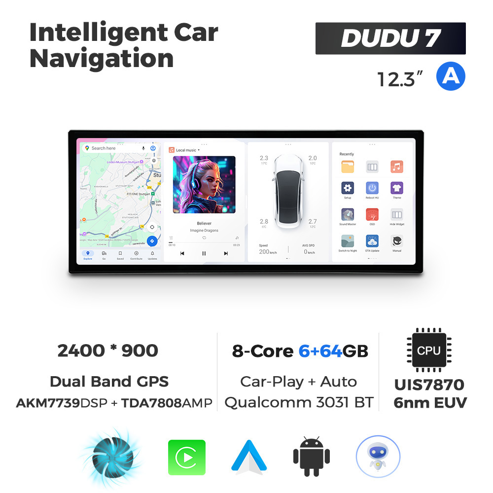 12.3 inch DUDU 7 6+64GB