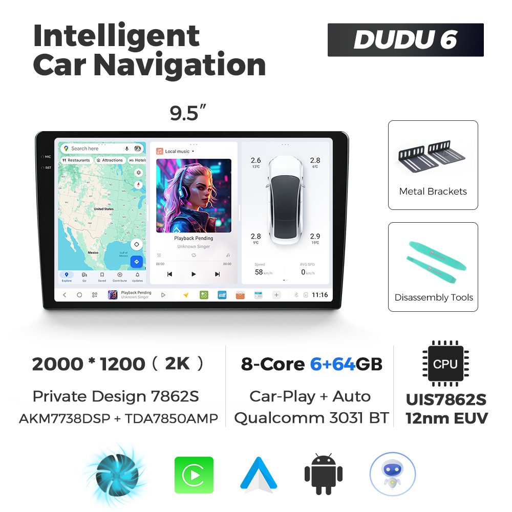 9.5 inch DUDU 6 6+64GB image 2