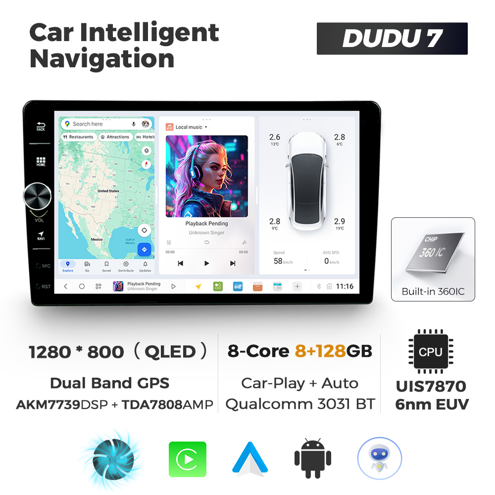 9 inch DUDU 7 8+128GB Single Button